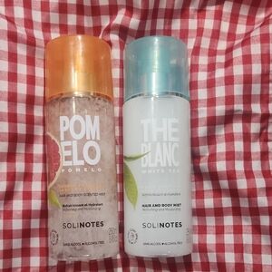 Solinotes Pomelo and White Tea Body Mists 2 For The Price Shown